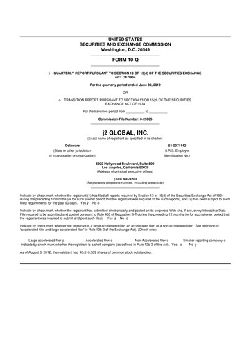 Miniature Ziff Davis 10-Q Rapport trimestriel 2012 