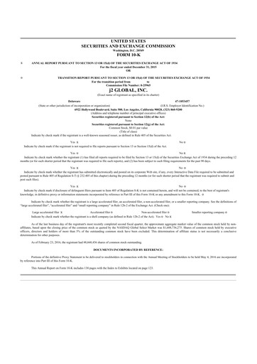 Thumbnail Ziff Davis 10-K Annual Report 2015