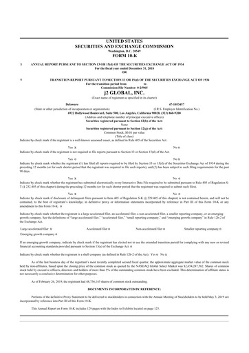 Thumbnail Ziff Davis 10-K Annual Report 2018