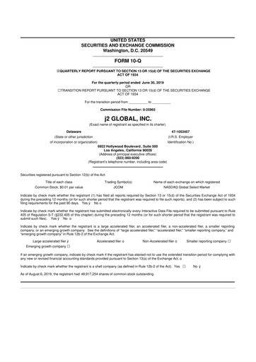 Miniature Ziff Davis 10-Q Rapport trimestriel 2019 