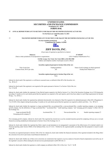 Thumbnail Ziff Davis 10-K Annual Report 2023