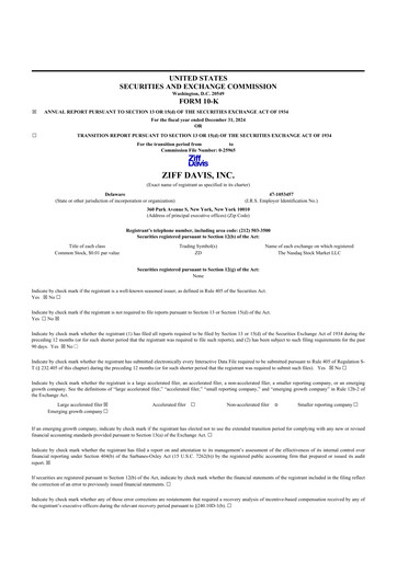 Thumbnail Ziff Davis 10-K Annual Report 2024