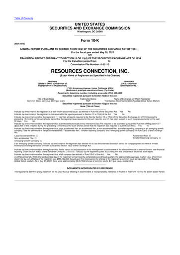 Thumbnail RGP (Resources Connection) 10-K Annual Report 2022