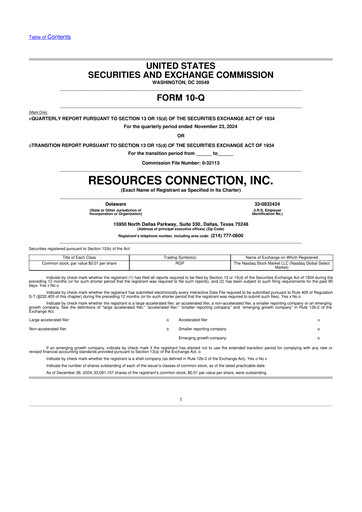 Thumbnail RGP (Resources Connection) 10-Q Quarterly Report FY2025 