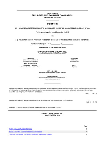 Thumbnail Encore Capital Group 10-Q Quarterly Report FY 