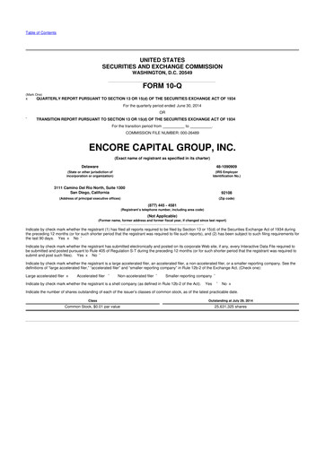 Thumbnail Encore Capital Group 10-Q Quarterly Report FY2014 