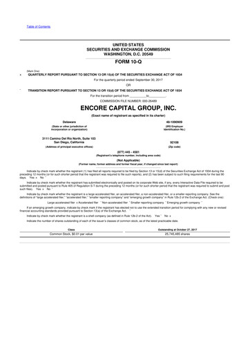 Thumbnail Encore Capital Group 10-Q Quarterly Report FY2017 