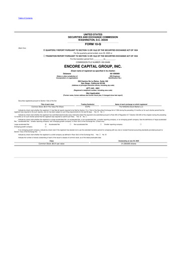 Thumbnail Encore Capital Group 10-Q Quarterly Report FY2020 