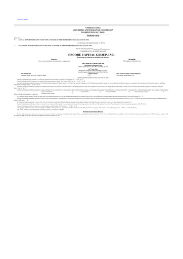 Thumbnail Encore Capital Group 10-K Annual Report 2023