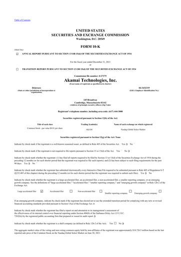 Thumbnail Akamai
 10-K Annual Report 2021