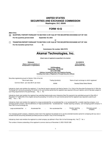 Thumbnail Akamai
 10-Q Quarterly Report FY2023 