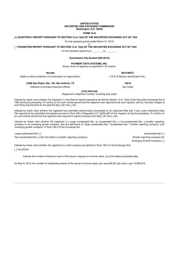 Thumbnail Usio 10-Q Quarterly Report FY2018 
