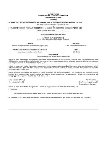 Thumbnail Usio 10-Q Quarterly Report FY2018 