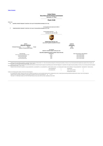 Thumbnail United Parcel Service 10-Q Quarterly Report FY2023 
