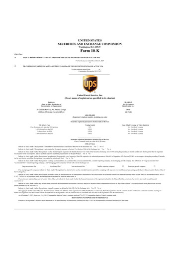 Thumbnail United Parcel Service 10-K Annual Report 2024