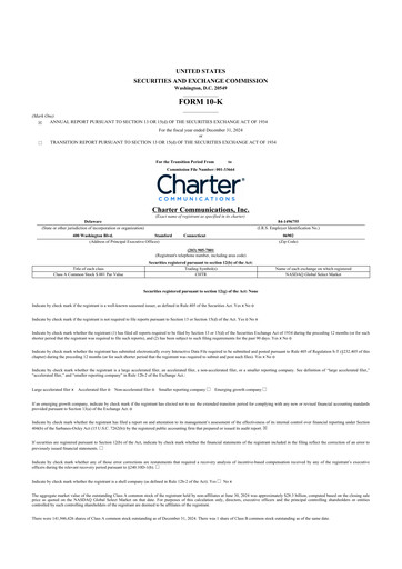 Thumbnail Charter Communications 10-K Annual Report 2024