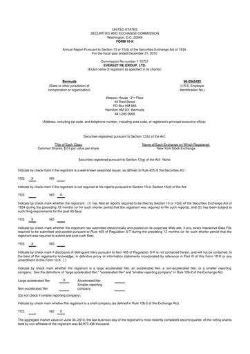 Thumbnail Everest Group 10-K Annual Report 