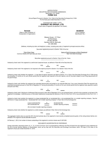 Thumbnail Everest Group 10-K Annual Report 