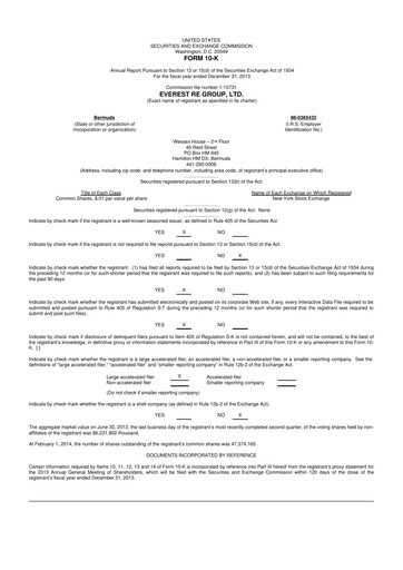 Thumbnail Everest Group 10-K Annual Report 
