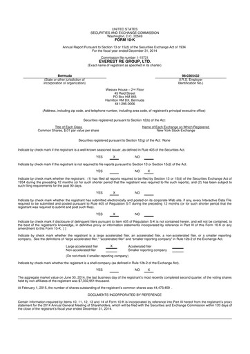 Thumbnail Everest Group 10-K Annual Report 