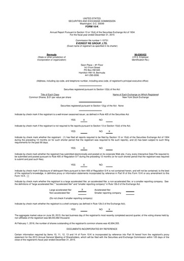 Thumbnail Everest Group 10-K Annual Report 