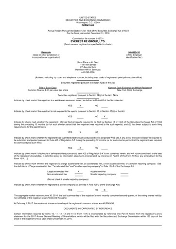 Thumbnail Everest Group 10-K Annual Report 