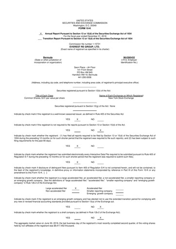 Thumbnail Everest Group 10-K Annual Report 