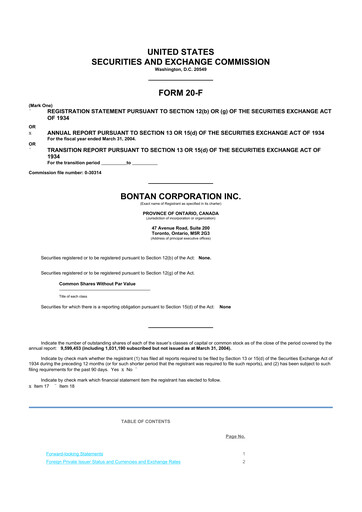Vorschaubild Portage Biotech 20-F Jahresbericht 