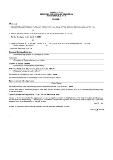 Vorschaubild Portage Biotech 20-F Jahresbericht 