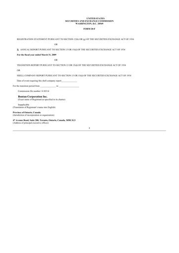 Vorschaubild Portage Biotech 20-F Jahresbericht 