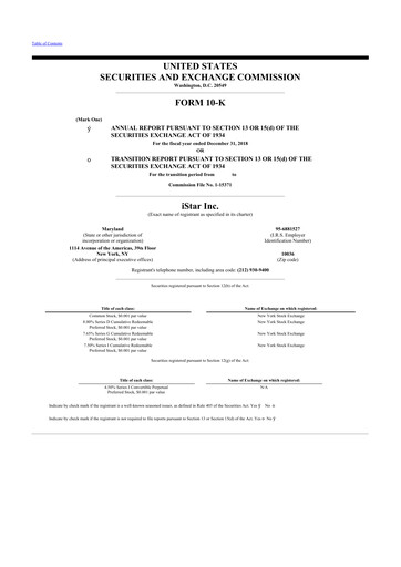 Thumbnail Safehold
 10-K Annual Report 2018