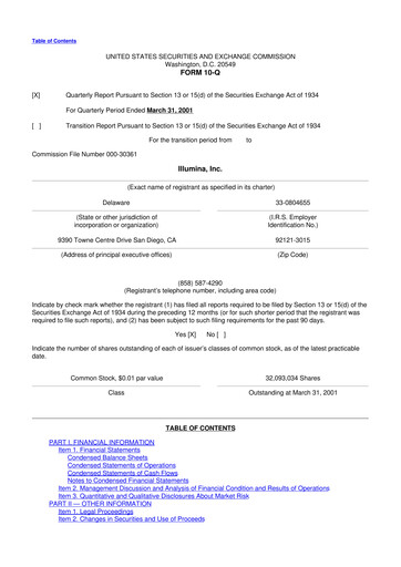 Thumbnail Illumina 10-Q Quarterly Report FY 