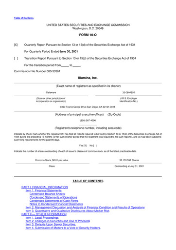 Thumbnail Illumina 10-Q Quarterly Report FY 