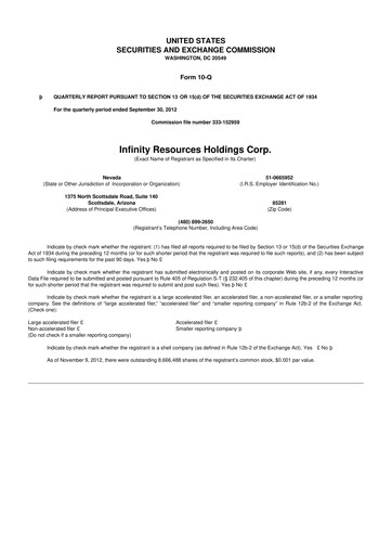 Thumbnail Quest Resource Holding 10-Q Quarterly Report FY2013 