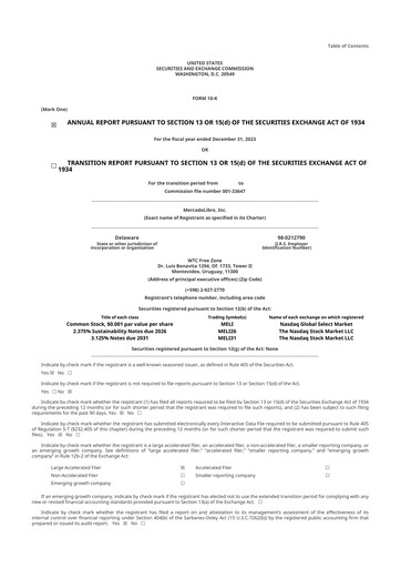 Thumbnail MercadoLibre 10-K Annual Report 2023