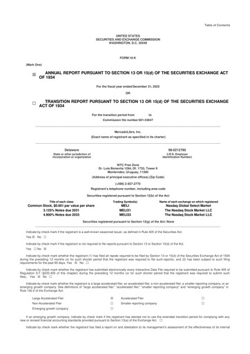 Thumbnail MercadoLibre 10-K Annual Report 2025