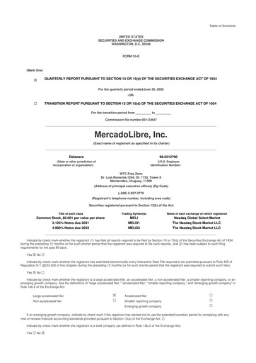Thumbnail MercadoLibre 10-Q Quarterly Report FY2026 
