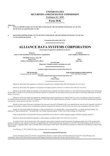 Thumbnail Bread Financial 10-K Annual Report 2011