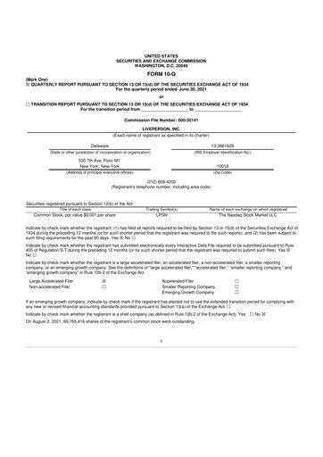 Thumbnail LivePerson 10-Q Quarterly Report FY2021 