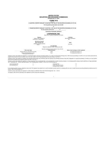 Thumbnail LivePerson 10-Q Quarterly Report FY2024 