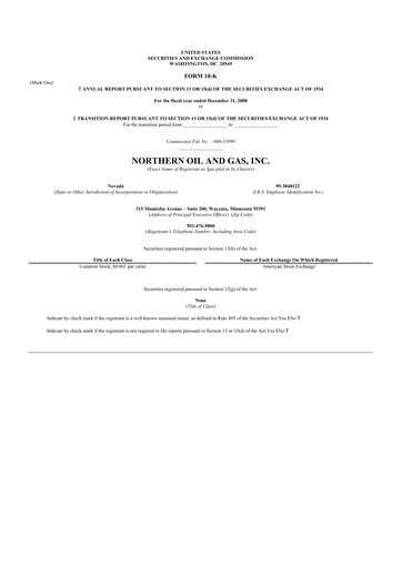 Thumbnail Northern Oil and Gas 10-K Annual Report 