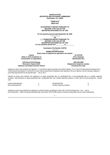 Thumbnail Insmed 10-Q Quarterly Report FY 