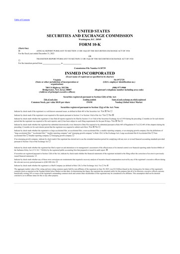 Thumbnail Insmed 10-K Annual Report 2023