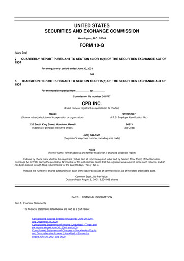 Miniature Central Pacific Financial 10-Q Rapport trimestriel  