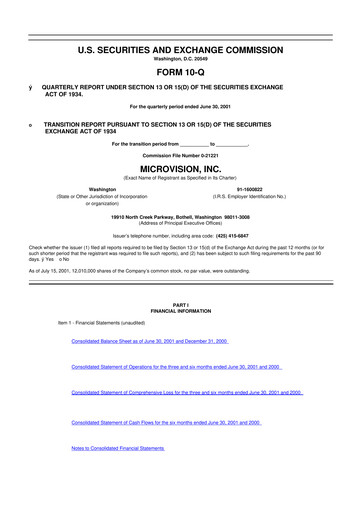 Thumbnail MicroVision 10-Q Quarterly Report FY 