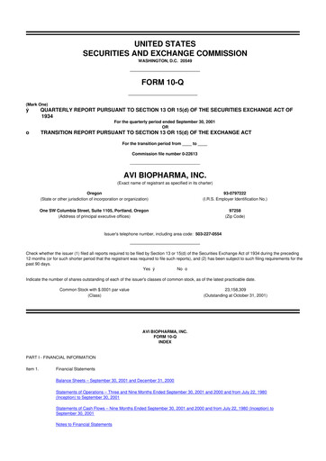 Thumbnail Sarepta Therapeutics
 10-Q Quarterly Report FY 