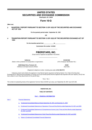 Miniature Energy Focus 10-Q Rapport trimestriel  