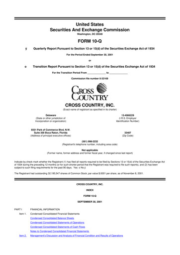 Thumbnail Cross Country Healthcare 10-Q Quarterly Report FY 