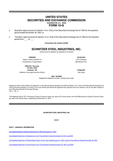 Thumbnail Radius Recycling 10-Q Quarterly Report FY 