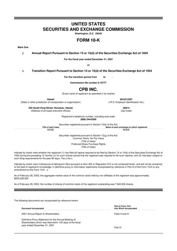 Miniature Central Pacific Financial 10-K Rapport annuel 
